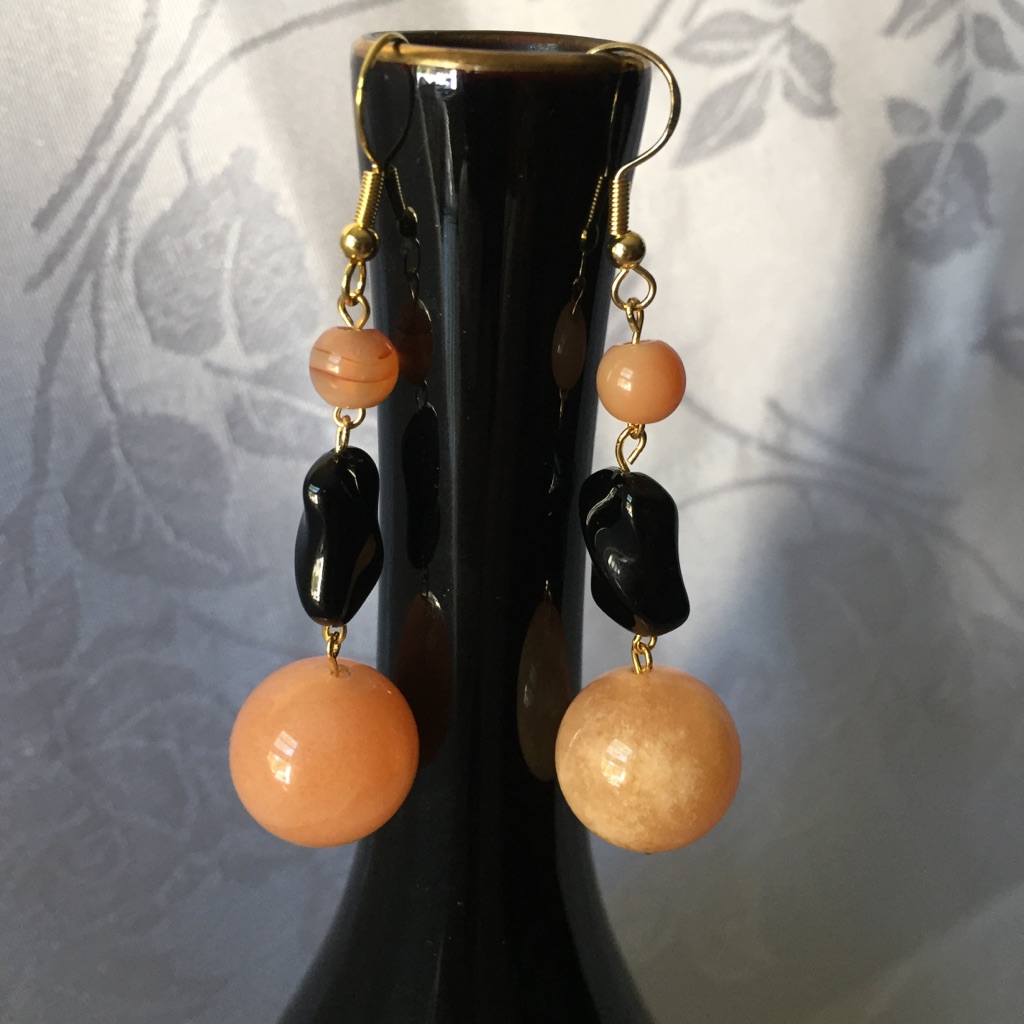 Genuine Gemstones Earrings Gold Plated